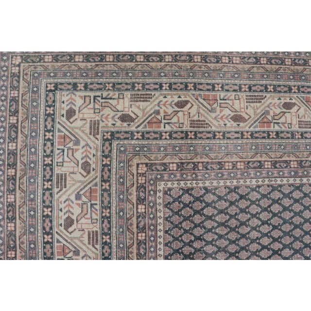 Square Antique Persian Tabriz Rug 9' 9 X 10' For Sale In Atlanta - Image 6 of 11