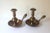 1970s Vintage Brass Candle Holders Pair of Chamber Sticks Solid Brass and Copper Rivets For Sale - Image 4 of 10