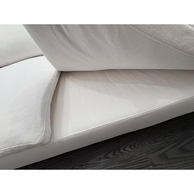 Rh Cloud 9' Luxe Sofa — 2-Cushion | Perennials Performance Textured Linen Weave | White For Sale - Image 16 of 18