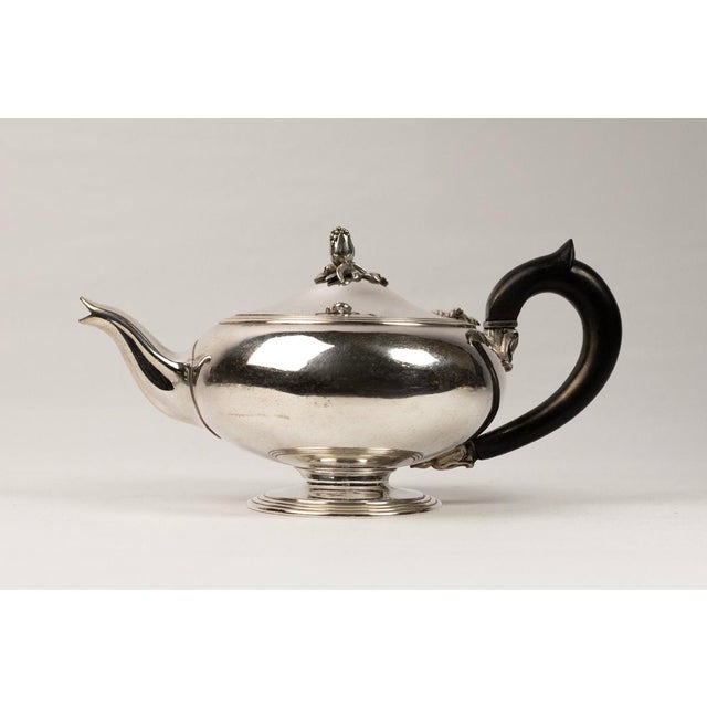 Silver-Plated Metal Teapot from Christofle, France, 1950s For Sale - Image 14 of 14