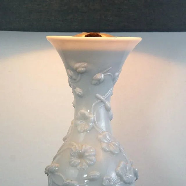 Belgian Pressed Glass Table Lamp from Baccarat, 1960s For Sale - Image 6 of 8