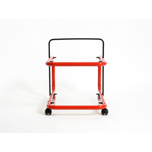 Italian Bar Cart in Metal and Glass, 1980s For Sale - Image 10 of 18