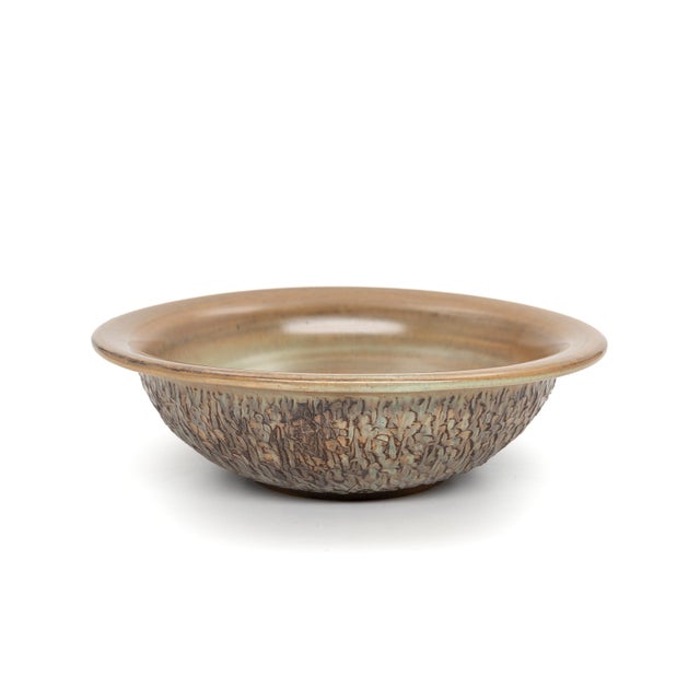 Mid-Century Modern Mid-Century Modern Swedish Bowl by Jan-Axel Jönsson for Röinge Ceramics For Sale - Image 3 of 3