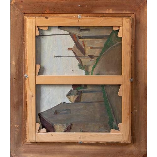 Michel Portnoff, Still Life with Palette and Brushes, Oil Painting on Canvas, 20th Century For Sale - Image 8 of 9