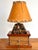 1940s Rustic Stone Fireplace Lamp Plus Night Light With Shade For Sale - Image 9 of 12