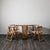 Vintage Drop-Leaf Opening Table and Folding Chairs, 1980s, Set of 5 For Sale - Image 12 of 14