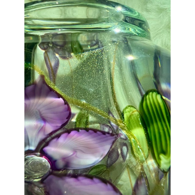 Late 20th Century Vandermark Doug Merritt & Stephen Smarr Limited Edition Art Glass Vase Signed For Sale - Image 5 of 10