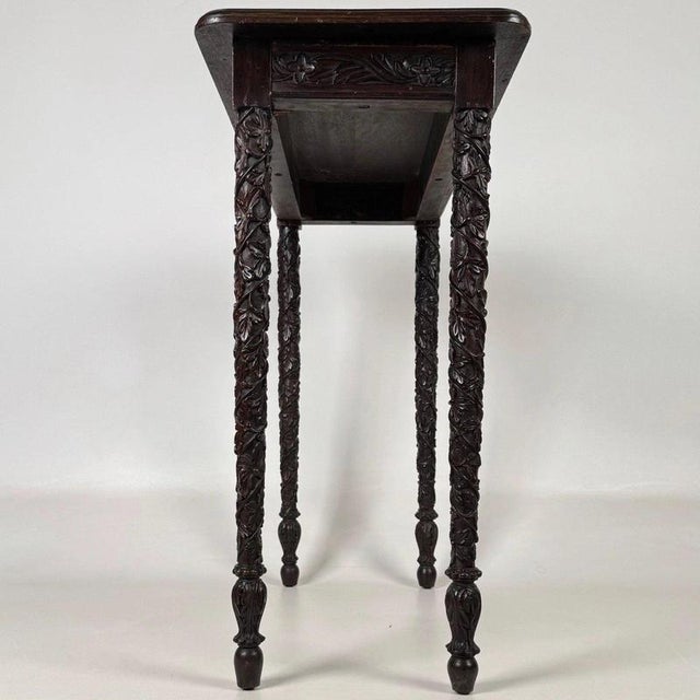 Brown 19th Century Anglo-Indian Mahogany Side Table For Sale - Image 8 of 11