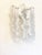 Set of Two Transparent and White “Fiamma” Murano Glass Wall Sconces For Sale - Image 9 of 10
