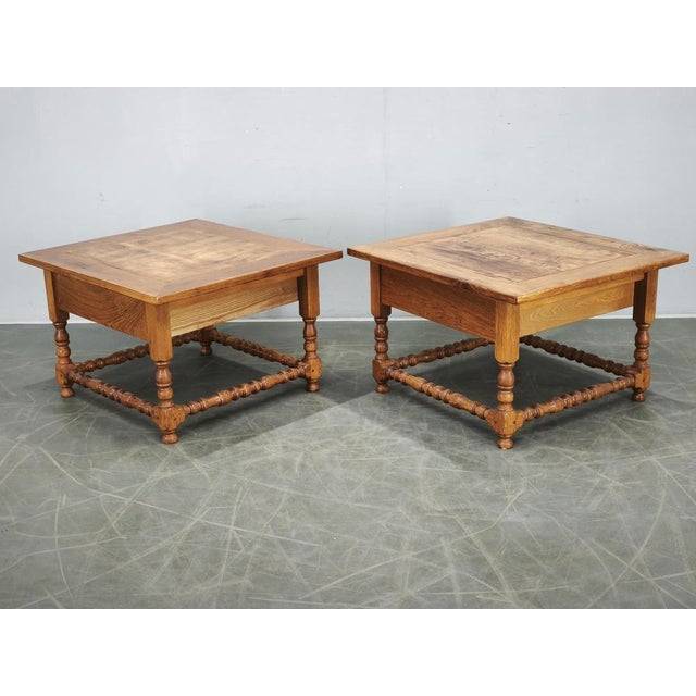 Large European Oak Nightstands, 1980s, Set of 2 For Sale - Image 15 of 18
