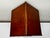 Wood Mid-Century British Mahogany Indoor Post Mail Sentry Box Cabinet With Lock and Key For Sale - Image 7 of 18