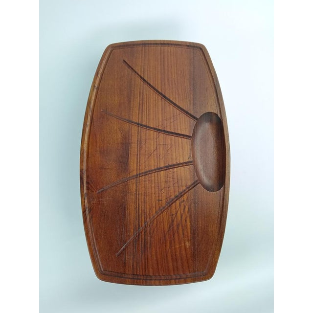 Brown Mid-Century Modern Cutting Board in Teak, 1960s For Sale - Image 8 of 12