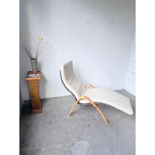 Vintage Bentwood Deck Chair by Kim Samson for Ikea, 1980s For Sale - Image 6 of 18