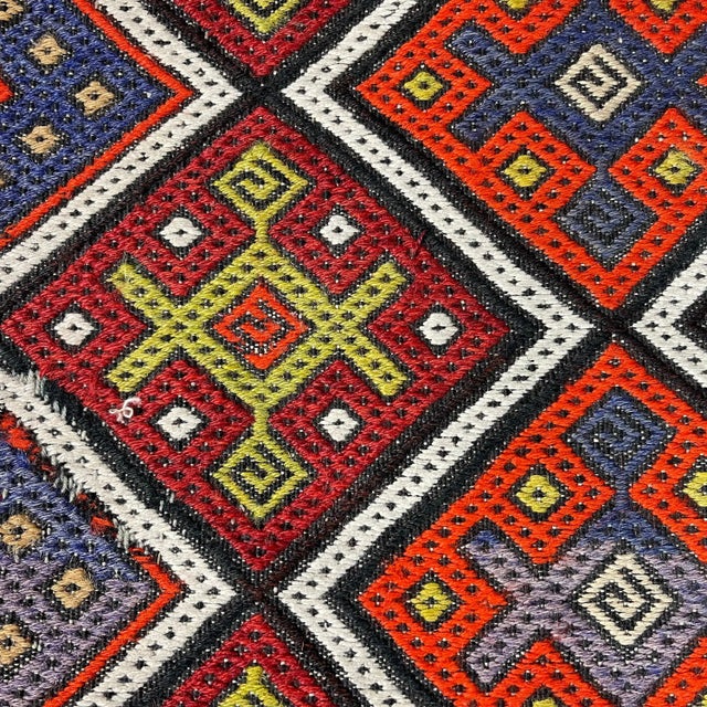 Vintage Turkish Mini Kilim Rug For Sale - Image 3 of 11