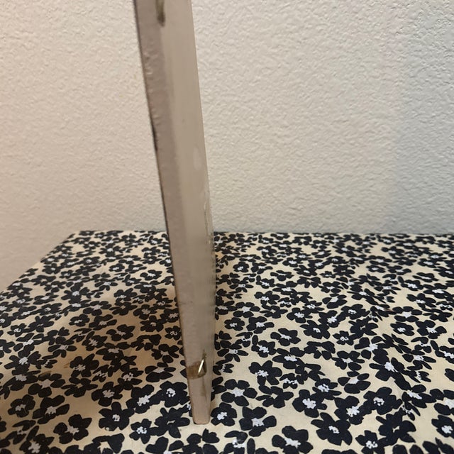 Minimalist Cream and Black Hand-Finished "No Smoking" Sign For Sale - Image 4 of 4