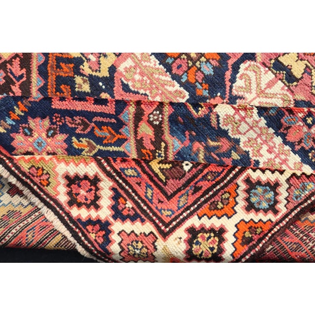 Late 19th Century Colorful Antique Seychor Large Gallery Runner With Multi-Geometric Medallions For Sale - Image 11 of 12