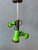 Paint Vintage Downrod Pendant Lamp with Three Green Spots For Sale - Image 7 of 11