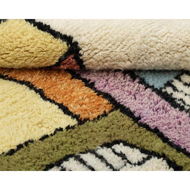 Hand-Knotted Wool Rug by Azele Studio For Sale - Image 10 of 11
