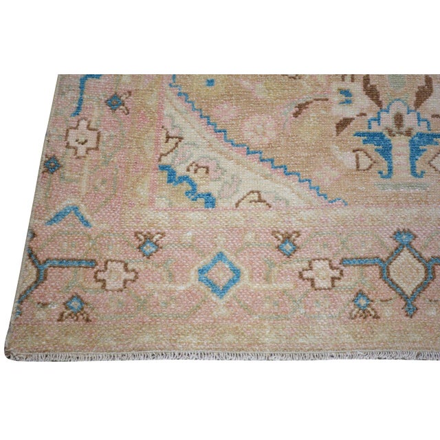 Turkish Vintage Turkish Hand Knotted Wool Rug, 3'x12'7'' For Sale - Image 3 of 4