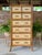 Vintage Rising Sun Rattan & Woven Lingerie Chest – Seven Drawer Tall Chest For Sale - Image 11 of 12