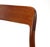 Mid-Century Modern Single Moller Desk Chair Model 75 in Teak and Black Leatherette For Sale - Image 3 of 7