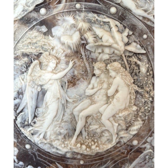 Early 20th-century grand-scale wall plaque replicating the iconic "Milton Shield," originally designed by French...