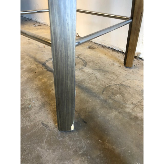 Brown Modern Cherner Style Walnut Stool- Set of 3 For Sale - Image 8 of 12