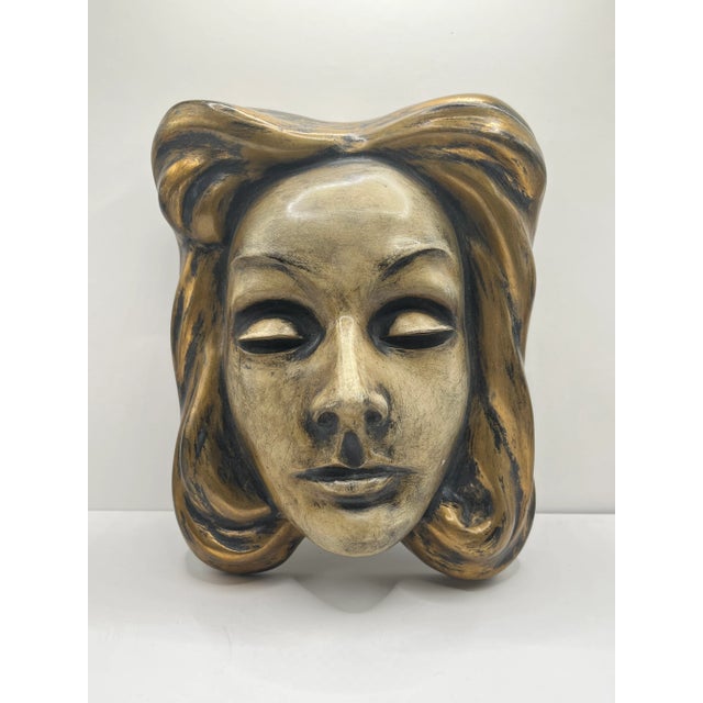 1960s German Figure Mask by Hans Schirmer for Achatit, 1950s For Sale - Image 5 of 5
