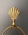 Vintage Chrome Architectural Table Lamps With Brass Shell Finials - a Pair For Sale - Image 4 of 6