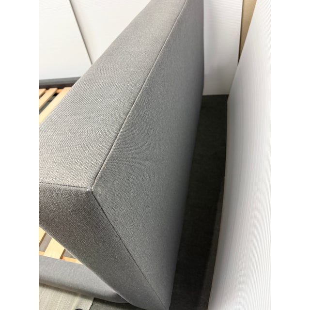 Crate & Barrel Queen Size Crate & Barrel Tate Upholstered Bed Frame For Sale - Image 4 of 13