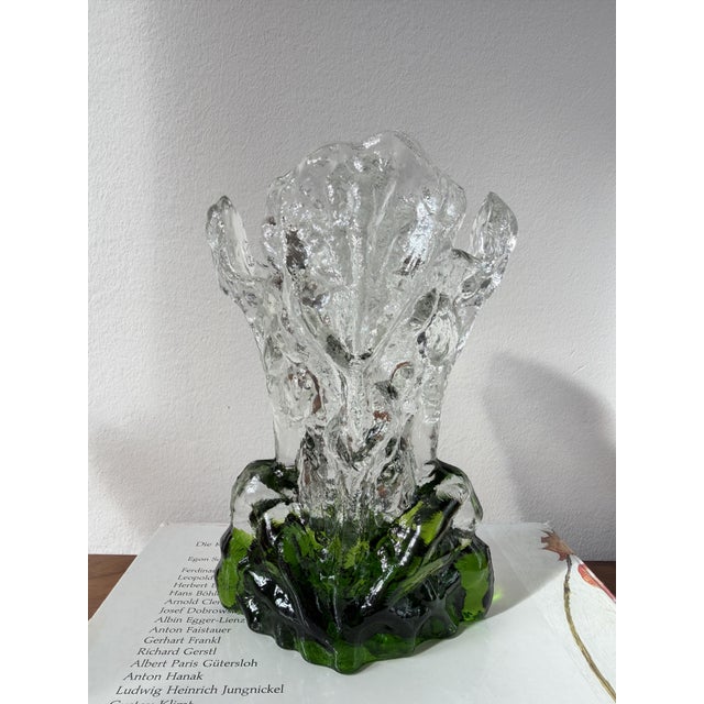 Green Glass Kasvimaaalla Vase by Pertti Santalahti for Humppila, Finland, 1980s For Sale - Image 12 of 12