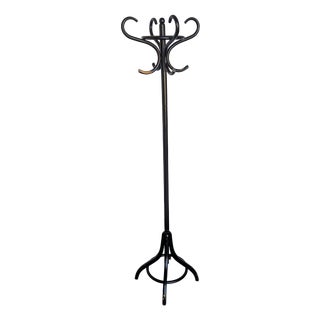 Vintage Black Bentwood Coat Stand, 1970s For Sale