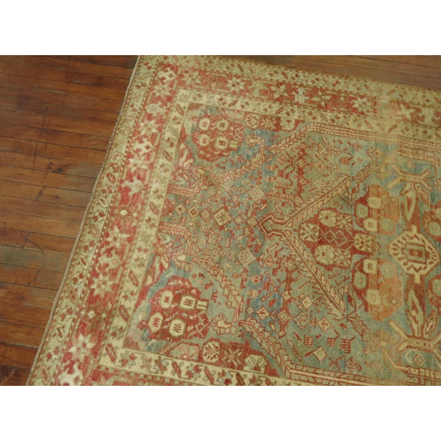 Textile Early 20th Century Zabihi Collection Persian Heriz Rug - 4'10" x 6'10" For Sale - Image 7 of 8