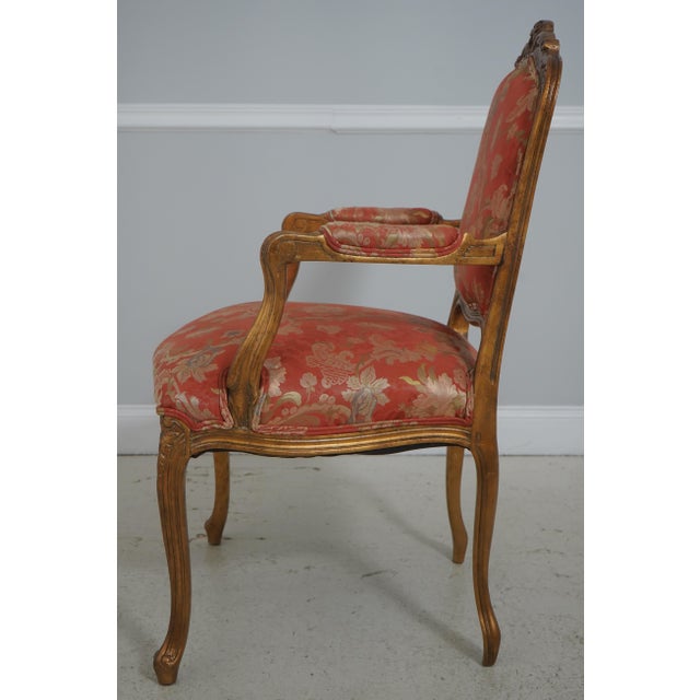French Pair of Meyer-Gunther French Louis XVI Giltwood Carved Armchairs For Sale - Image 3 of 18