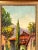 This is a vintage Mid Century era oil painting of a Mediterranean style Village and Landscape Oil made by Joseph Collazzi,...