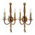 Vintage French Gilt Bronze 2-Light Rope and Tassel Wall Sconces, Louis XVI Style - a Pair For Sale