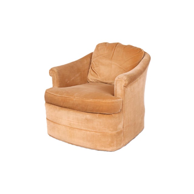 Vintage Floating Swivel Armchair For Sale - Image 4 of 13