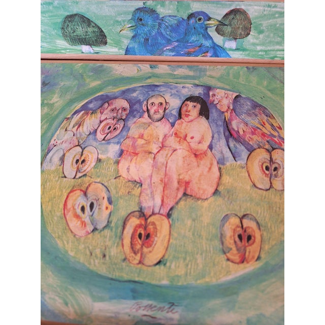 1980s Possenti Antonio, Teatrino Il Giardino Dell'eden, 1980s, Fabric & Cardboard & Compressed Wood & Terracotta For Sale - Image 5 of 10