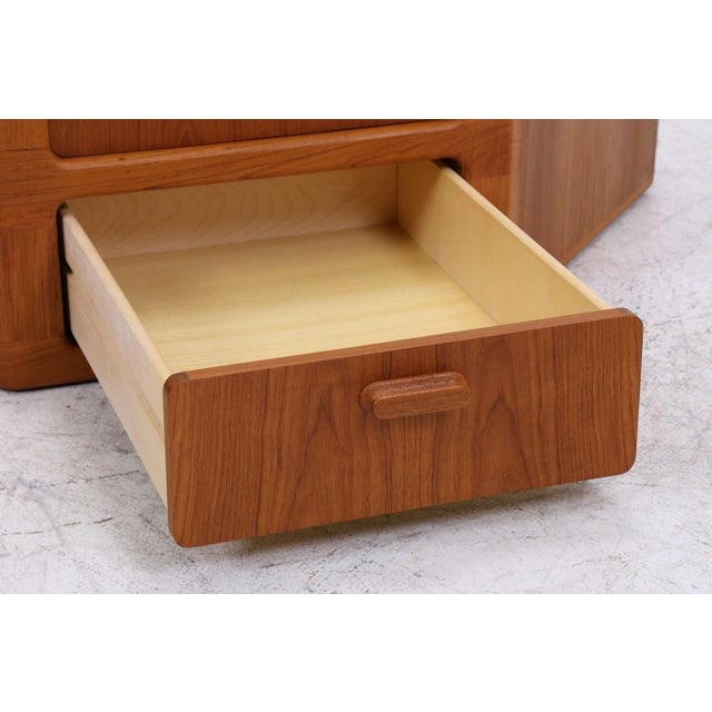 Vintage Danish Teak Corner Chest of Drawers from Dyrlund For Sale - Image 9 of 14