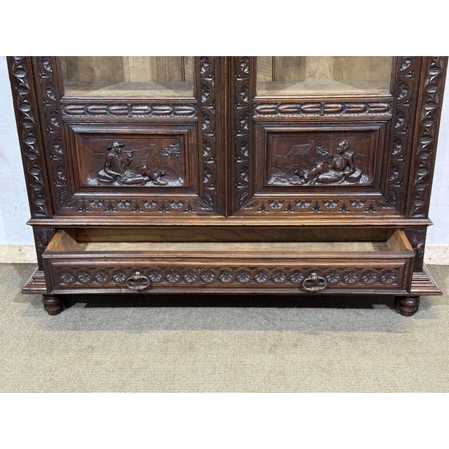 20th Century Breton Chestnut Bookcase For Sale - Image 14 of 18