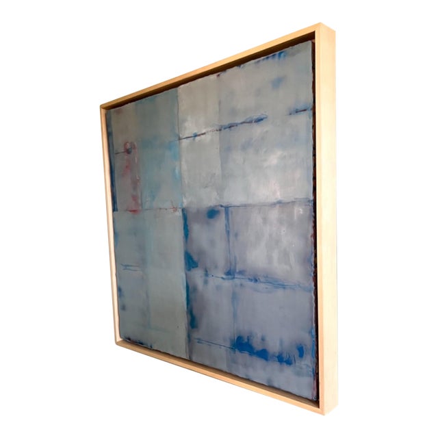 Encaustic Painting Jane Michaelski Veiled Construct, Framed For Sale