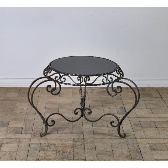 1950s French Metal Coffee Table For Sale - Image 4 of 5
