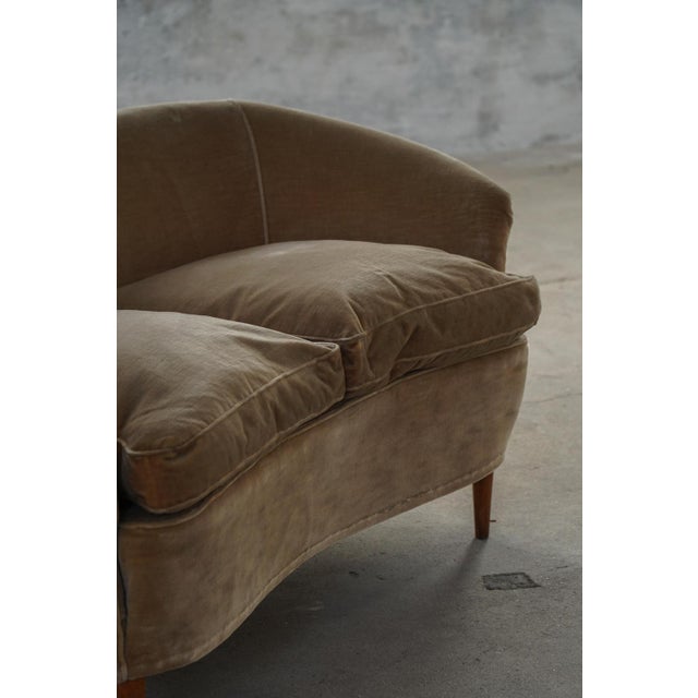 1940s Mid-Century Modern Italian Two-Seater Sofa by Gio Ponti, 1940s For Sale - Image 5 of 18