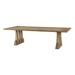 Large Rustic Oak Dining Table For Sale