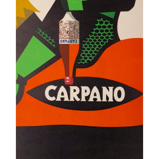 White Canvas Poster Vermuth Carpano Caval Ad Bruns Armando Testa, 1953 For Sale - Image 8 of 13