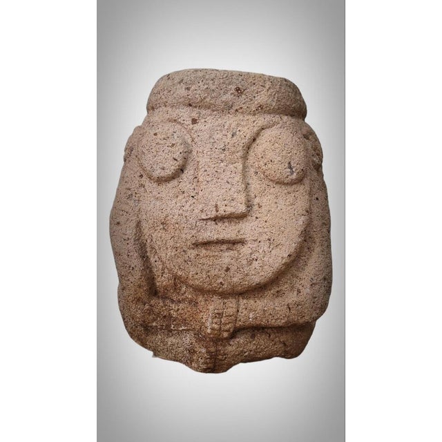 Peruvian Artist, Recuay Culture Anthropomorphic Sculpture, 400BCE-400CE, Carved Stone For Sale - Image 11 of 14