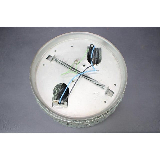 Metal Mid-Century Bubble Glass Flush Mount, Czechoslovakia, 1960s. For Sale - Image 7 of 11