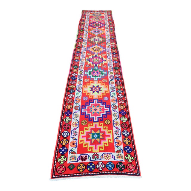Late 20th Century Turkish Runner- 2′5″ × 11′4″ For Sale
