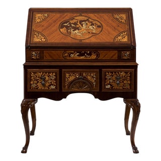 Antique Flip Top Cabinet by Adriano Brambilla, Late 19th Century For Sale