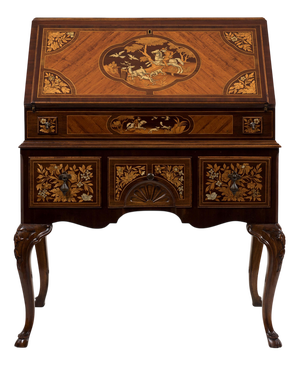Antique Flip Top Cabinet by Adriano Brambilla, Late 19th Century